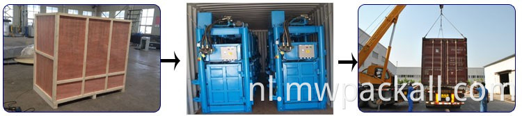 Verticaal type kleine compressie bailer machine hydraulische kompres baler verticale baler